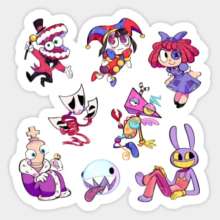 the amazing digital circus cast sticker pack Sticker